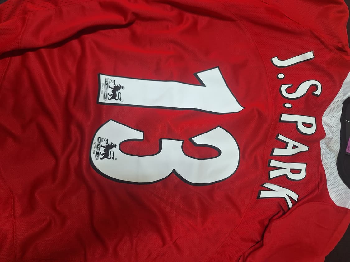 박지성 레트로 맨유 축구유니품 반팔 oem 상품이미지1