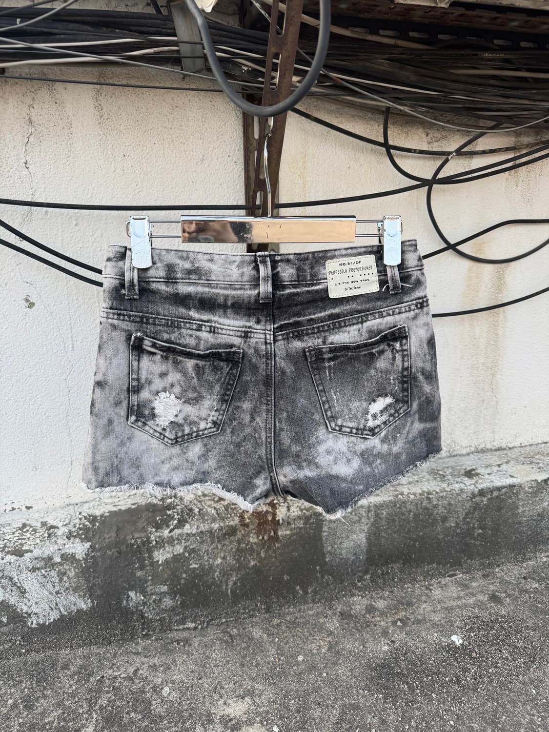 Gray washed shorts 상품이미지2