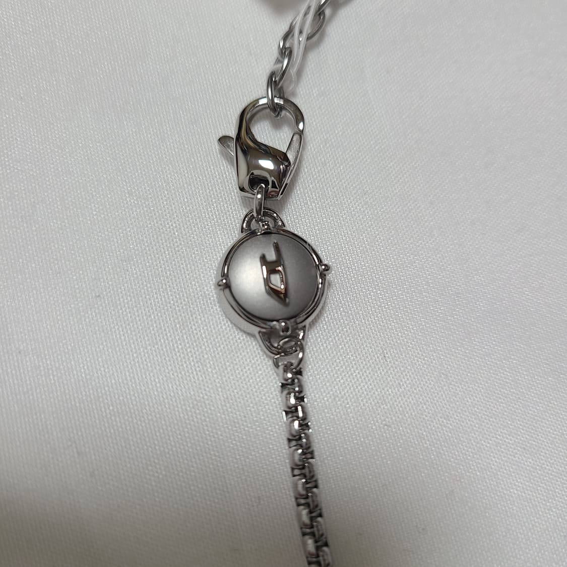 디젤 스테인리스 스틸 더블 팬던트 목걸이 실버 상품이미지8