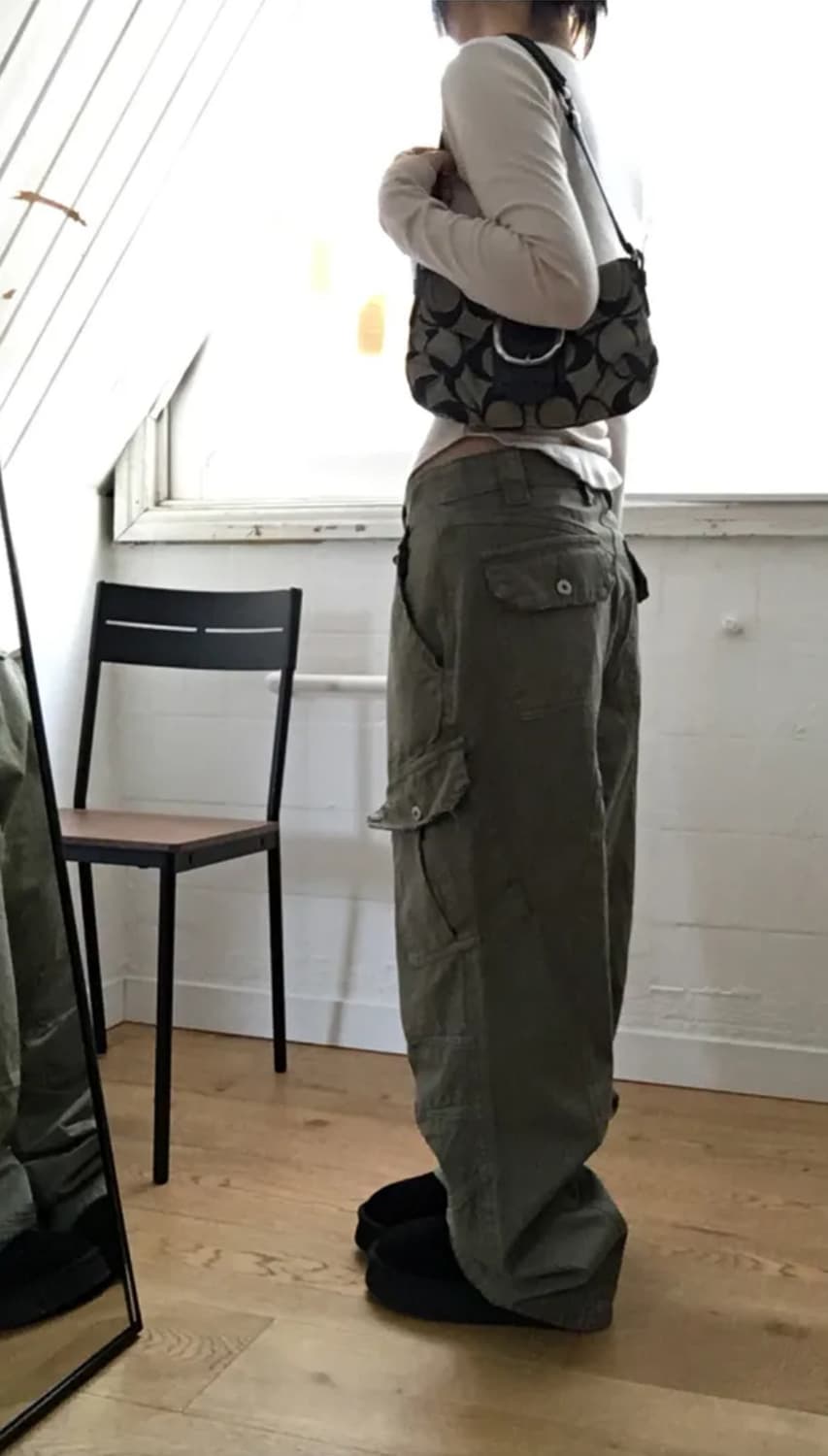 카고팬츠 카키 s (새상품) 상품이미지4