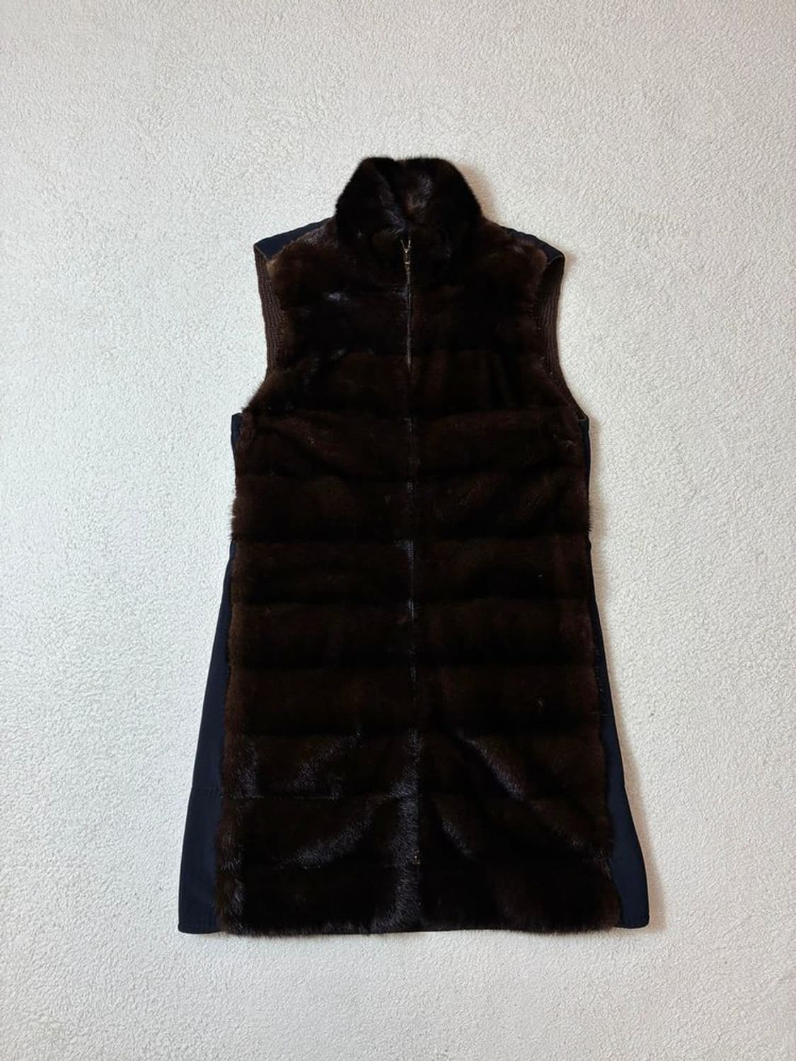  Loro Piana 럭셔리 밍크 롱헤어 니트 베스트 PN6900 상품이미지1