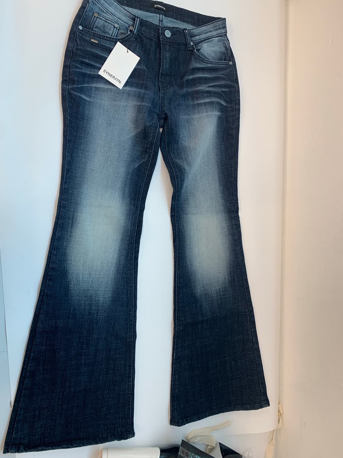 NIGHT WASHING DENIM PANTS DEEP BLUE 상품이미지6