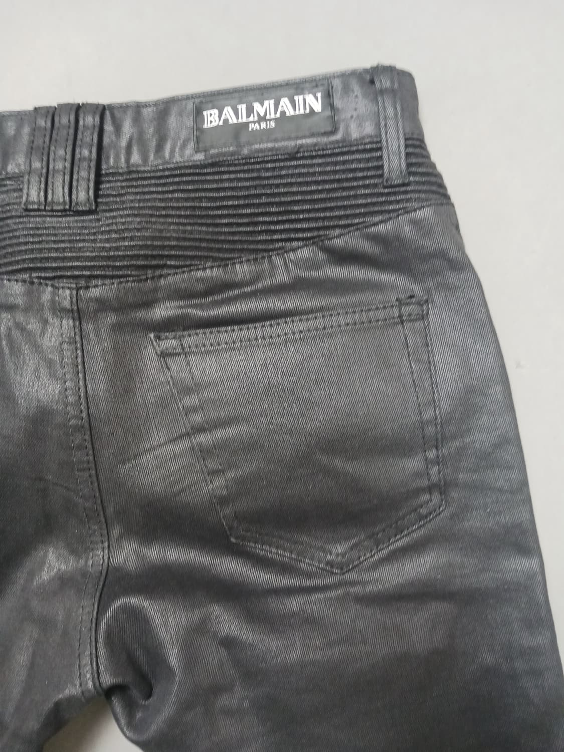 [30] 발망 블랙코팅 바이커진 청바지 상품이미지9