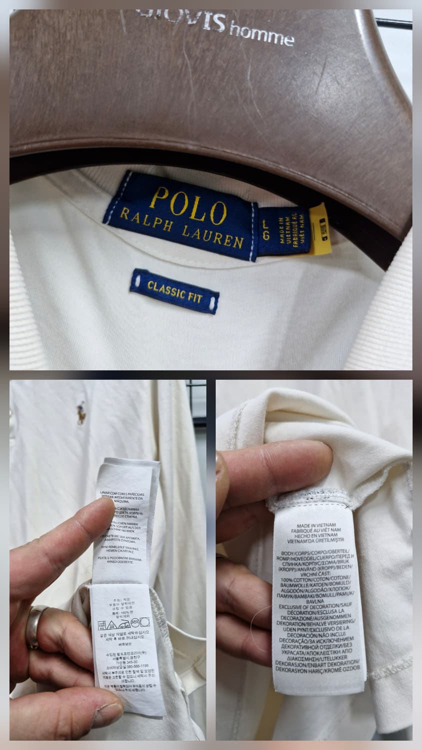 100L 폴로랄프로렌 카라 긴팔티. 상품이미지9