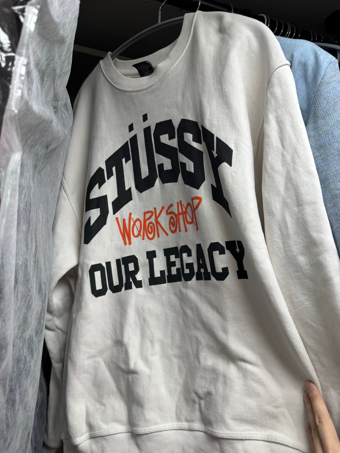 [L] 스투시 x 아워레가시 크루넥 상품이미지1