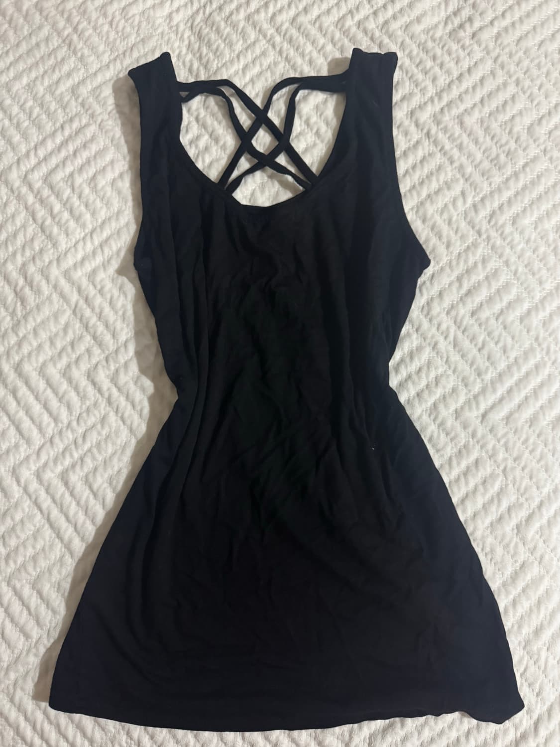 펑크 큐빅 나시 슬리브리스 상품이미지3