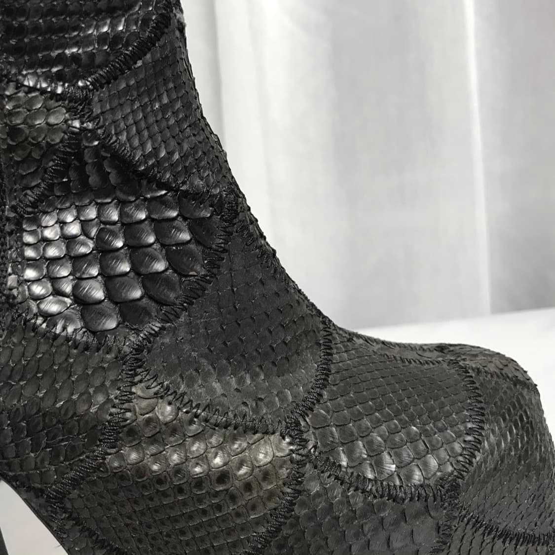 히스테릭글래머 파이톤 패치워크 힐 부츠 상품이미지2