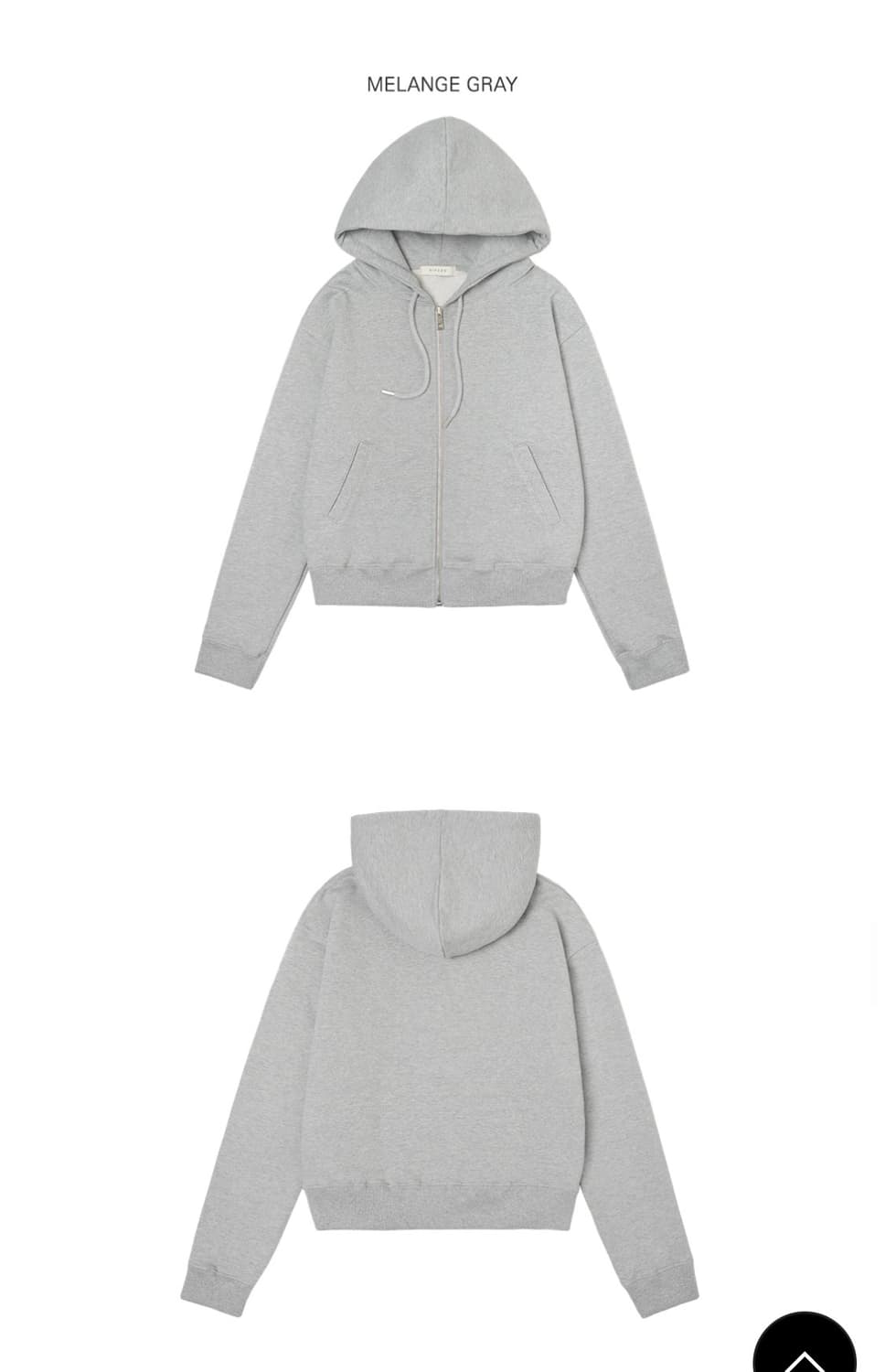 시야쥬 크롭 후드집업 상품이미지2