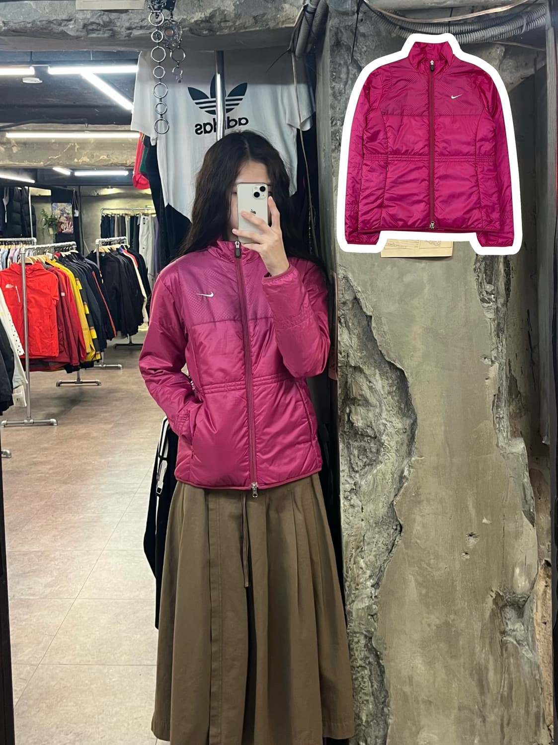 나이키 골프 집업 자켓 핑크 M #csz2094 상품이미지1