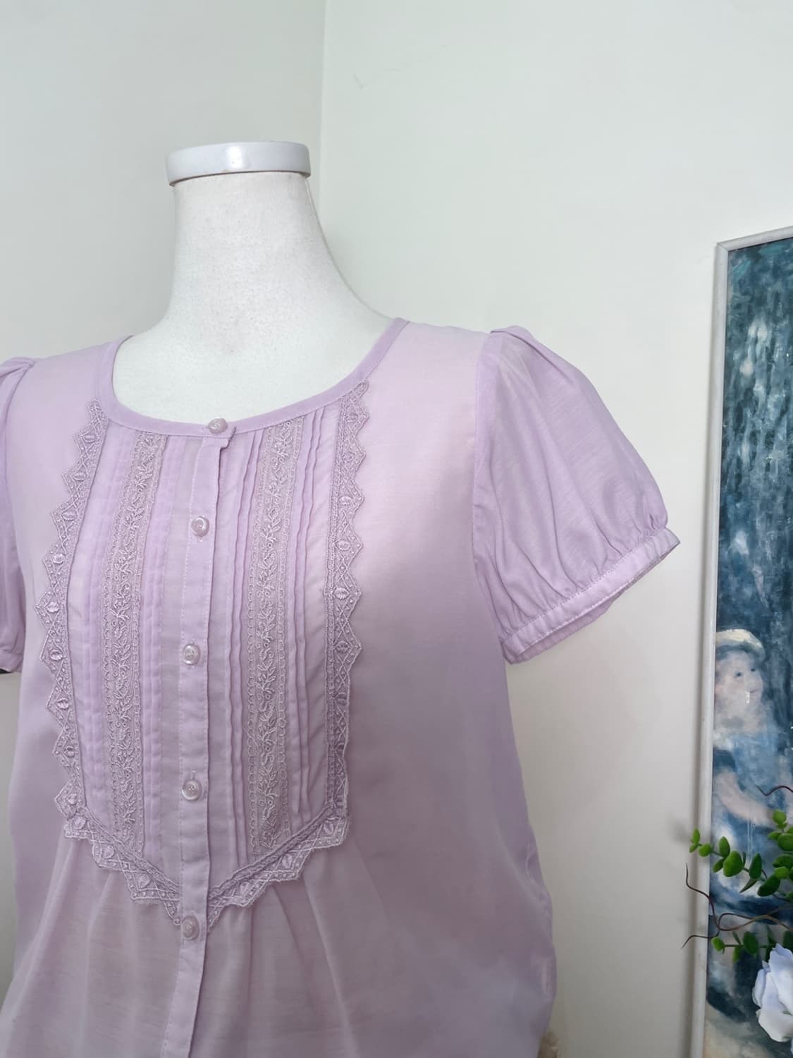 LOWRYS FARM lavender lace trime puff mor 상품이미지7