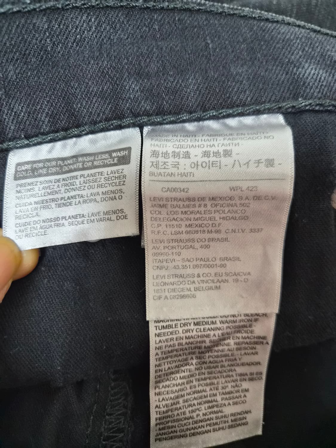 리바이스Levis 502 블랙 진 32사이즈 P-5 상품이미지5