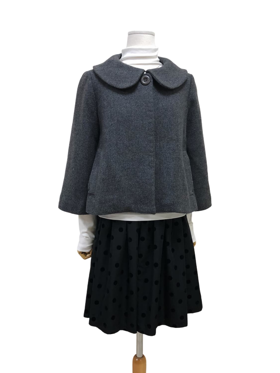 Te chichi 테치치 차콜 숏 코트 상품이미지3