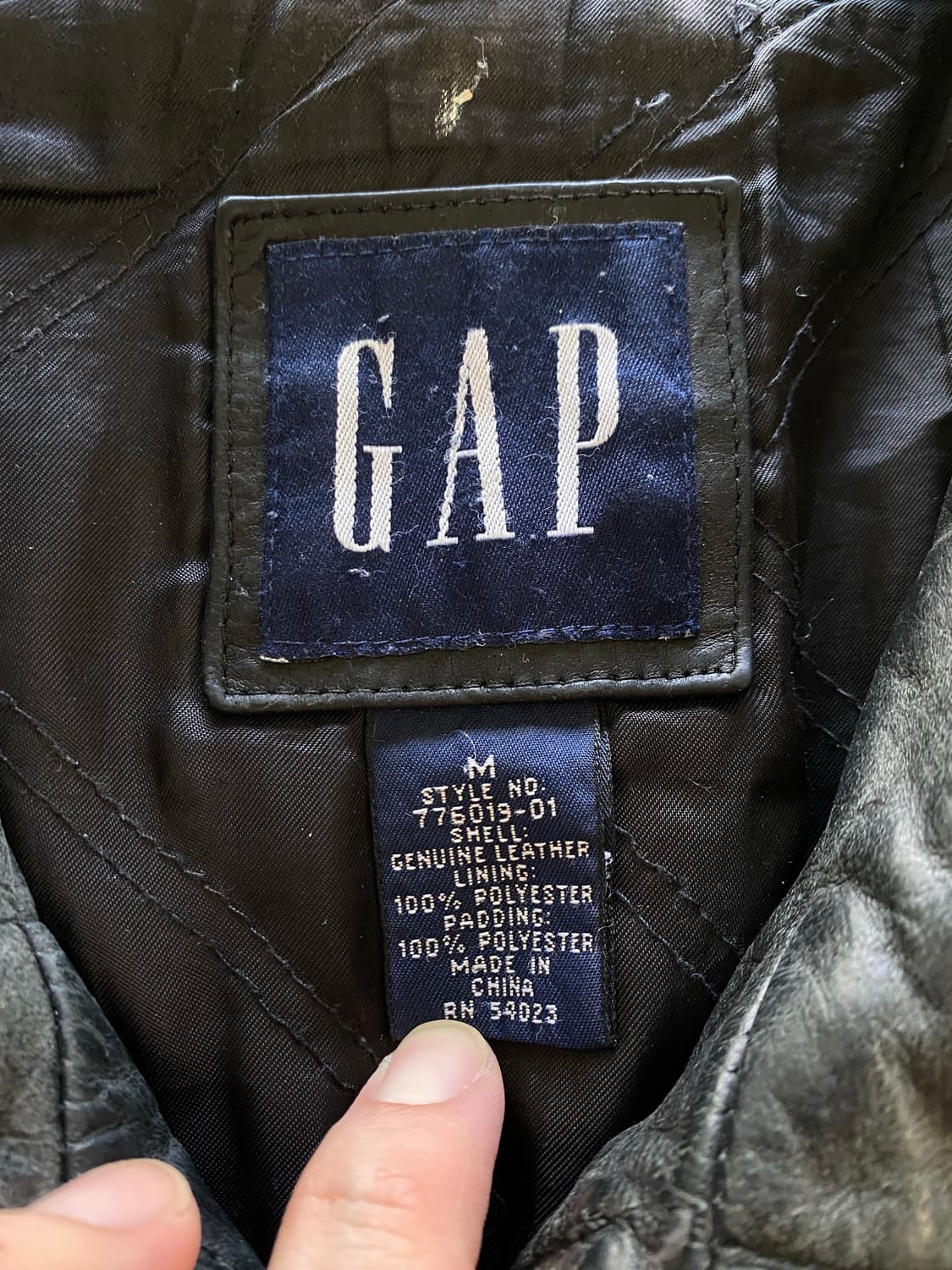 (M) 올드갭 레더 자켓 상품이미지2