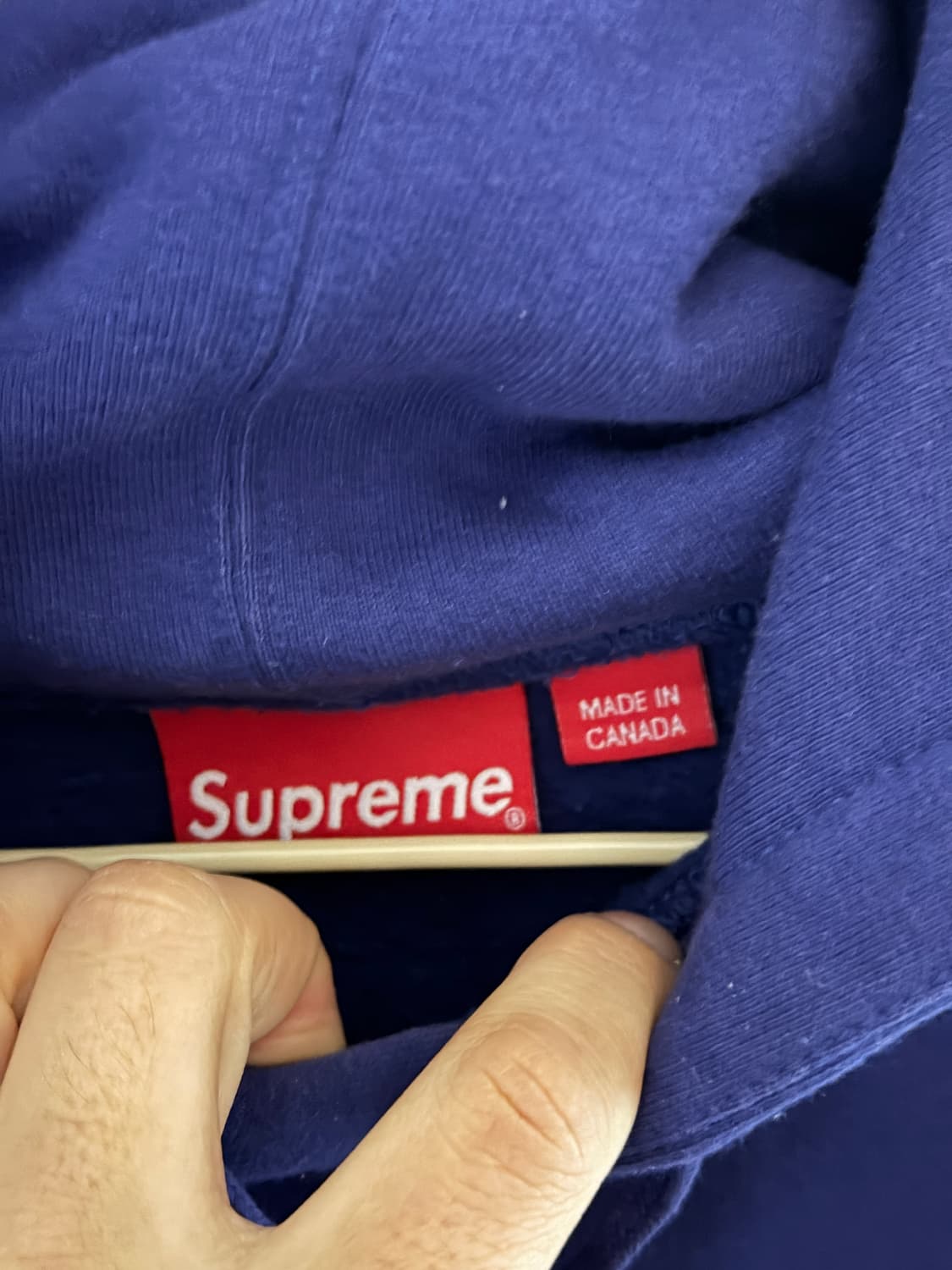 슈프림 슬리브 아크 후드 스웨트 셔츠 워시드 네이비 상품이미지5