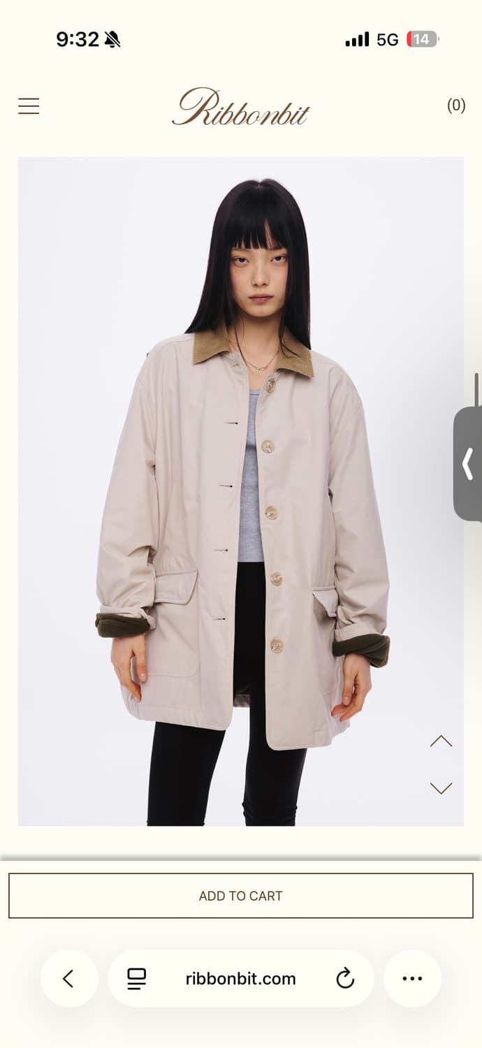 리본빛 리본빛 린다 점퍼 베이지  상품이미지1