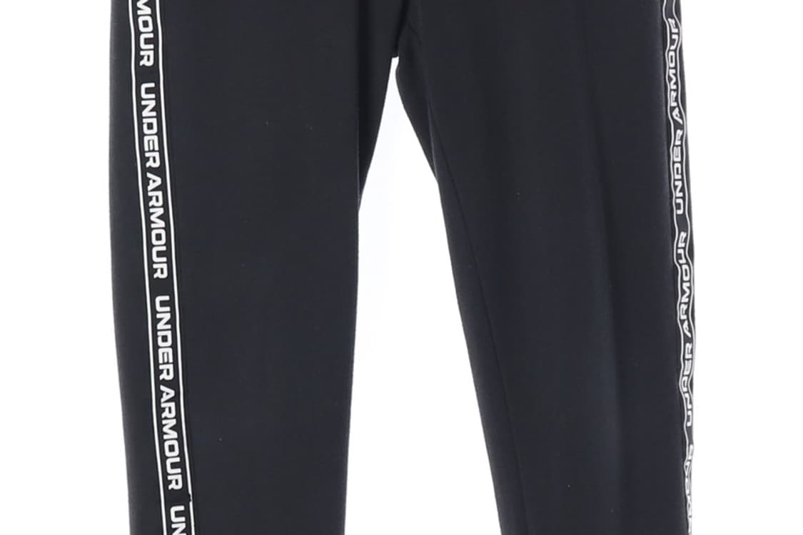언더아머 사이드 테이핑 로고 블랙 조거 팬츠 M 상품이미지4