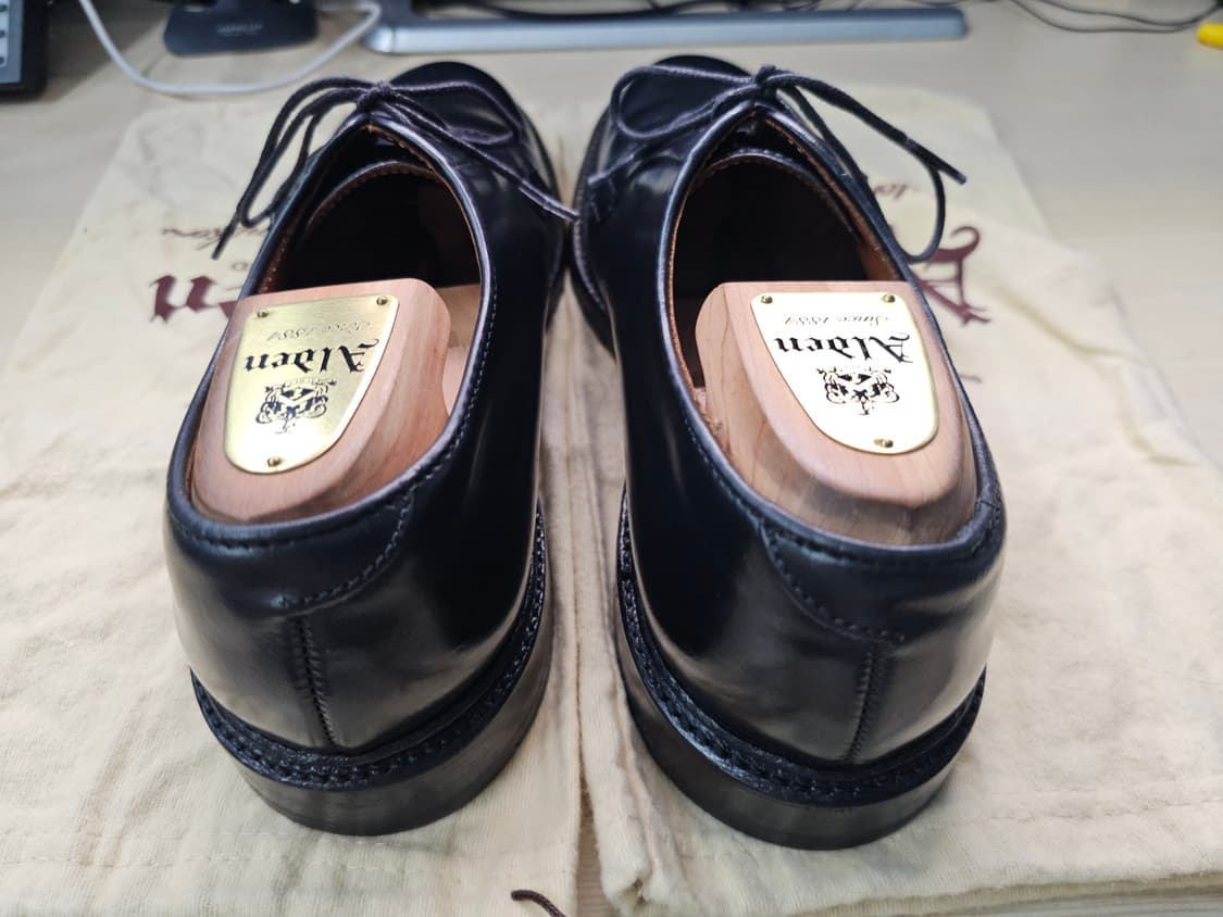 알든 9901 블랙 코도반 더비 8D 사이즈 상품이미지4