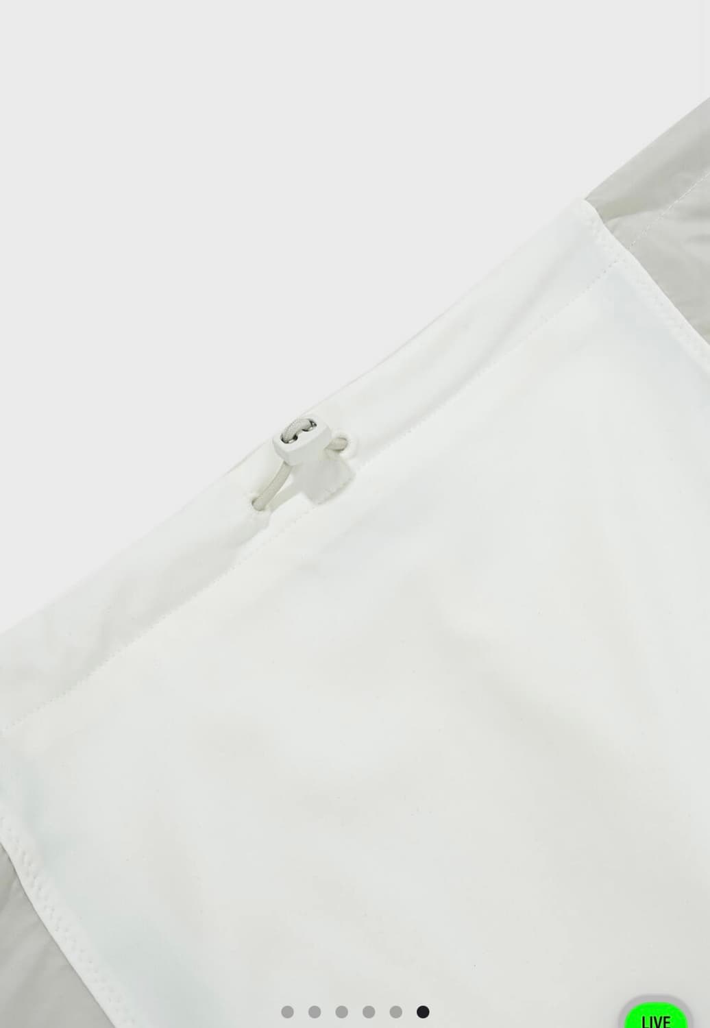 Contrast Midi skirt (White) 상품이미지6