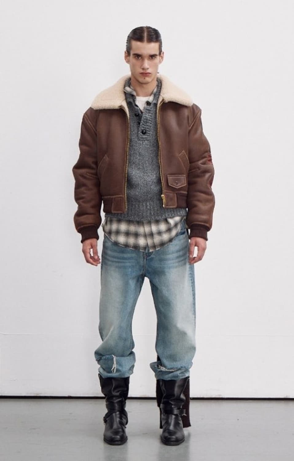 렉토 시어링 무스탕 S사이즈 판매 상품이미지3