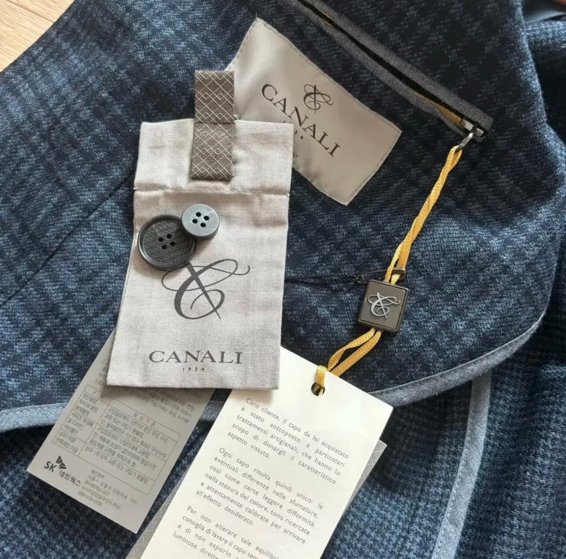 새제품 CANALI 카날리 자켓 95 이태리 수입 정품 울실크 상품이미지9