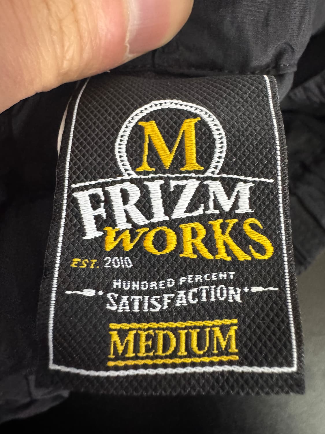 프리즘웍스 밑단 스트링 카고 나일론 팬츠 블랙 29.9인치 상품이미지5