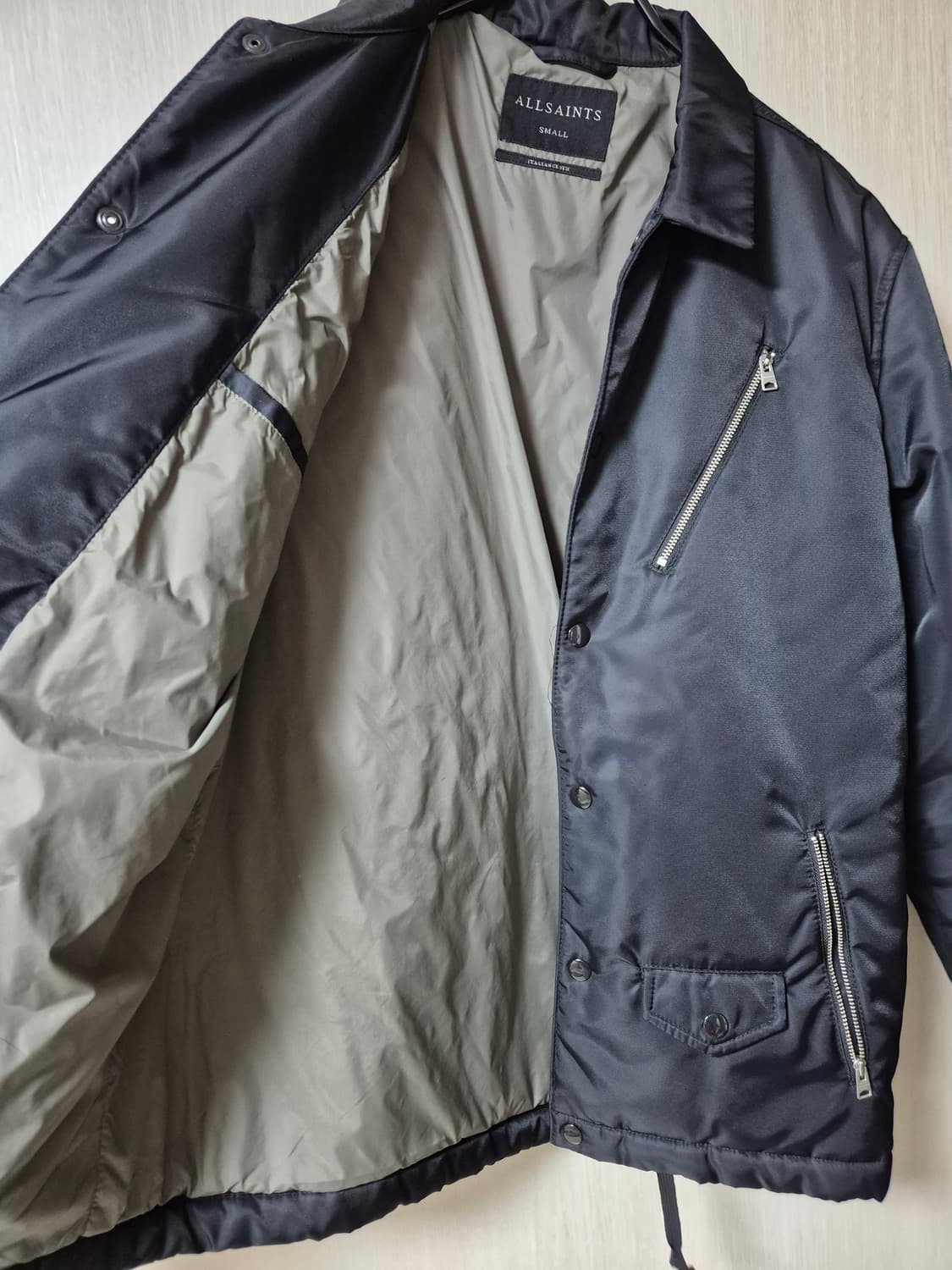 올세인츠 라이더 누빔자켓  봄버 자켓  경량패딩 남성 S 상품이미지7