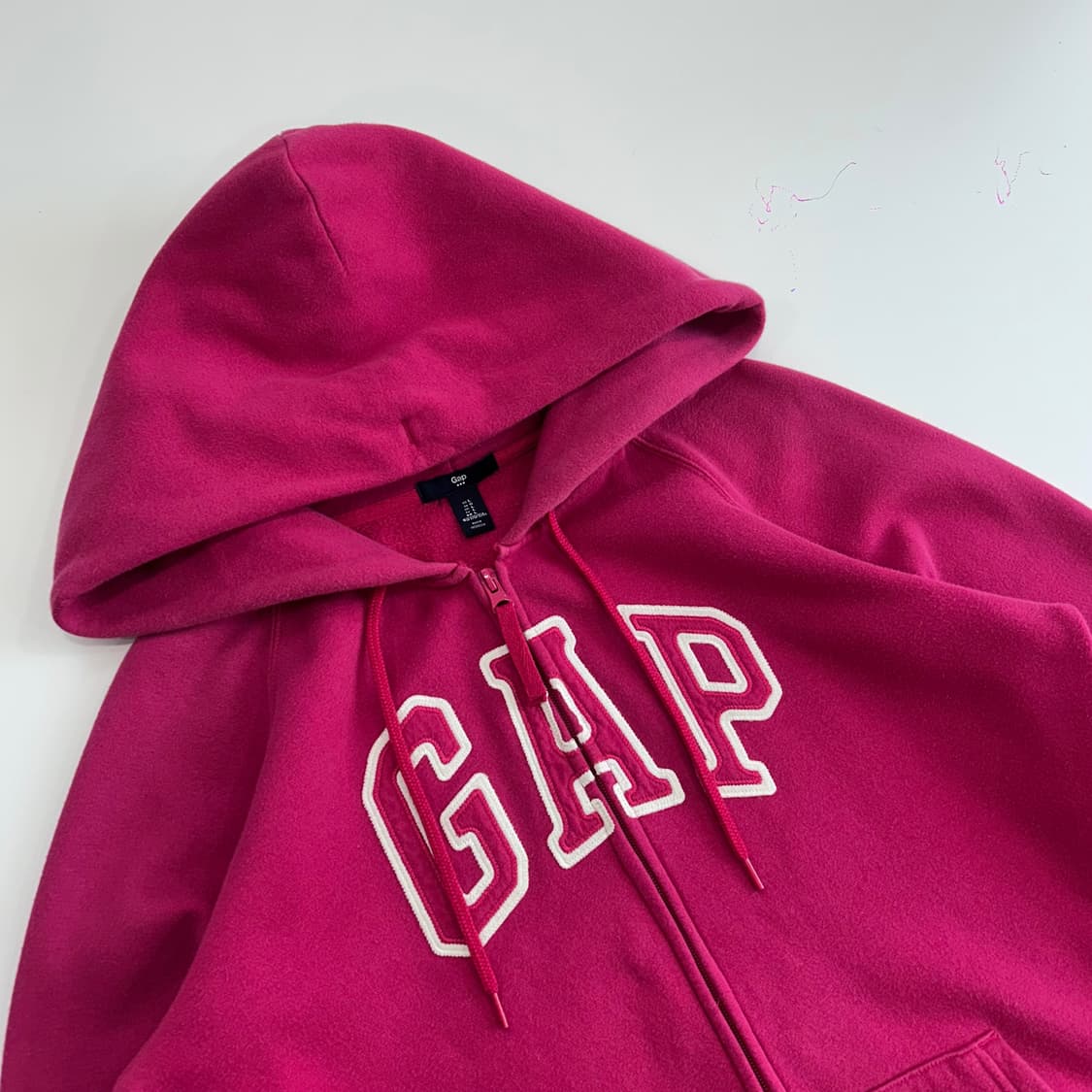 Gap 갭 핫핑크 기모 후드집업  상품이미지4