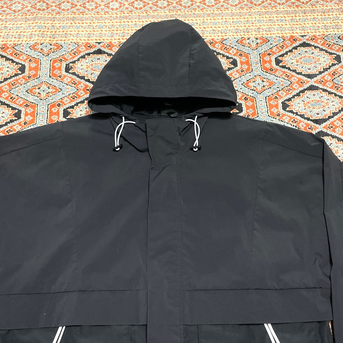 아디다스 삼각로고 블랙 바람막이 자켓 남성XL 상품이미지2