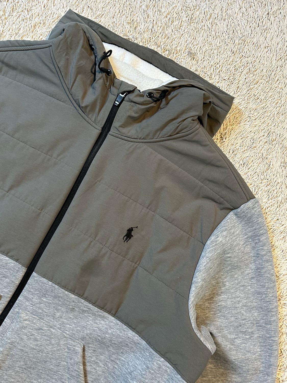 폴로 랄프로렌 신형 QR 하이브리드 풀집 후드집업 그레이 상품이미지2