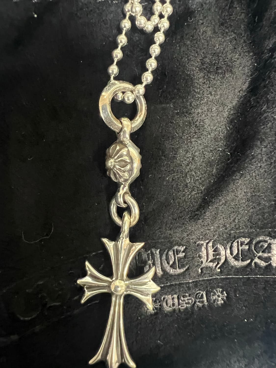 크롬하츠 원볼 타이니 크로스 30인치 볼체인 상품이미지2