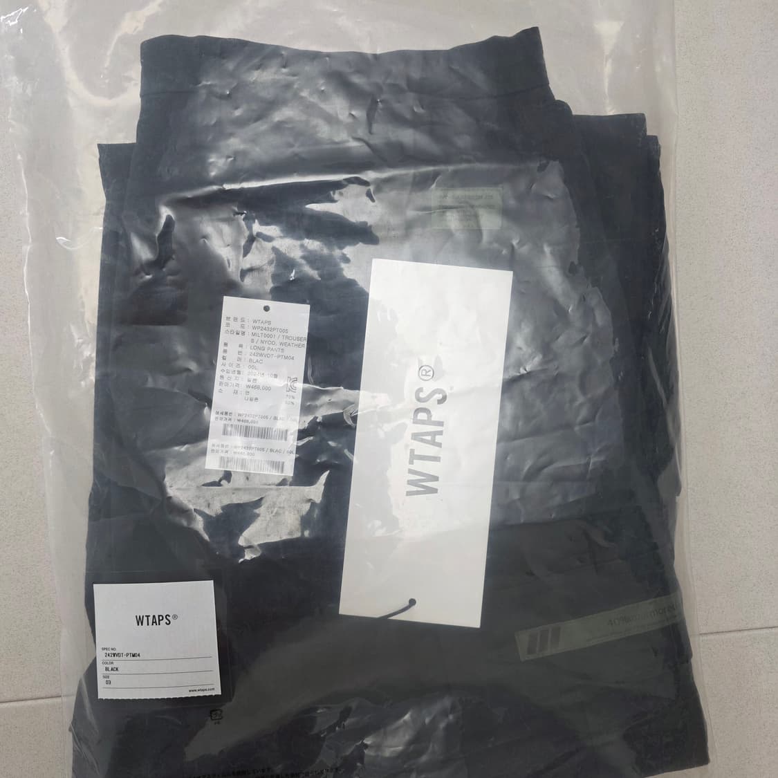 WTAPS 블랙 카고팬츠 L사이즈 상품이미지5