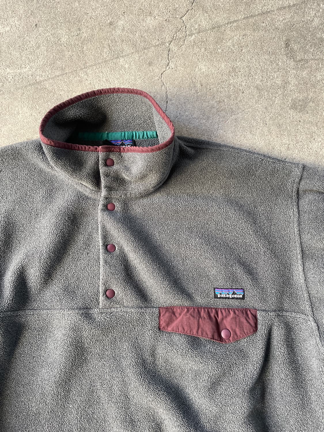 Patagonia Synchilla Snap-T Nikel&Burgund 상품이미지6