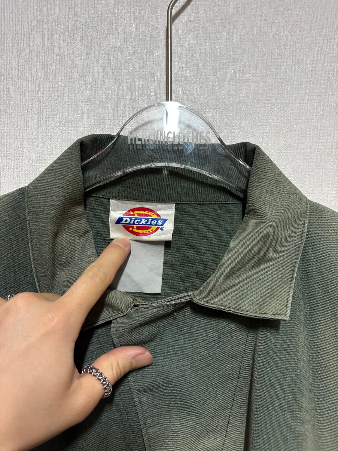 [F] 디키즈 선페이디드 카키 크롭 자켓 상품이미지5