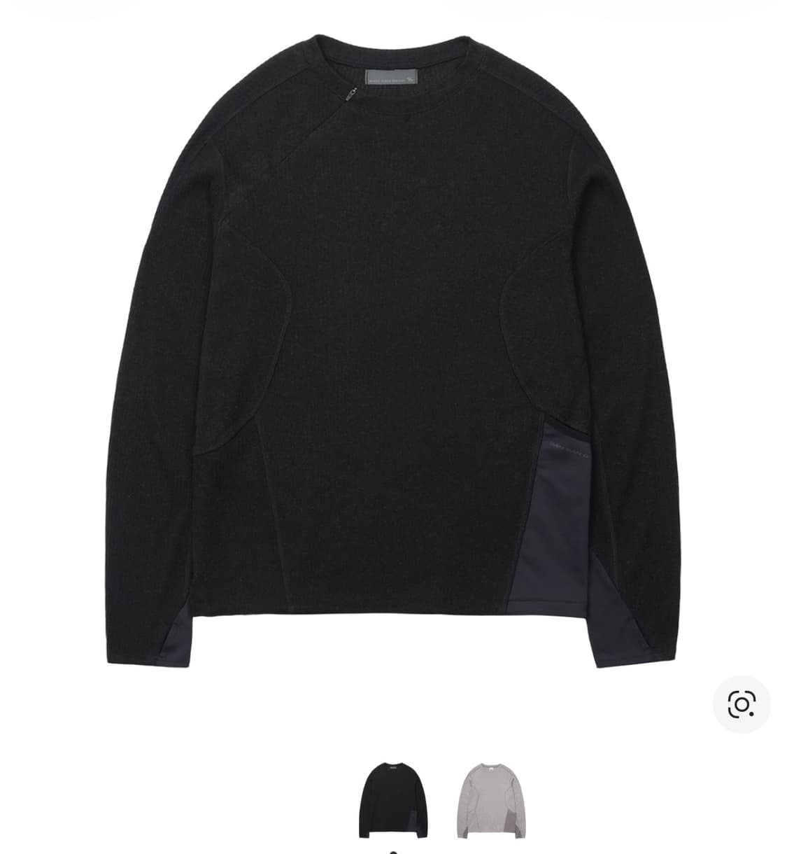 산산기어 리브드 롱슬리브 블랙 판매합니다 상품이미지1