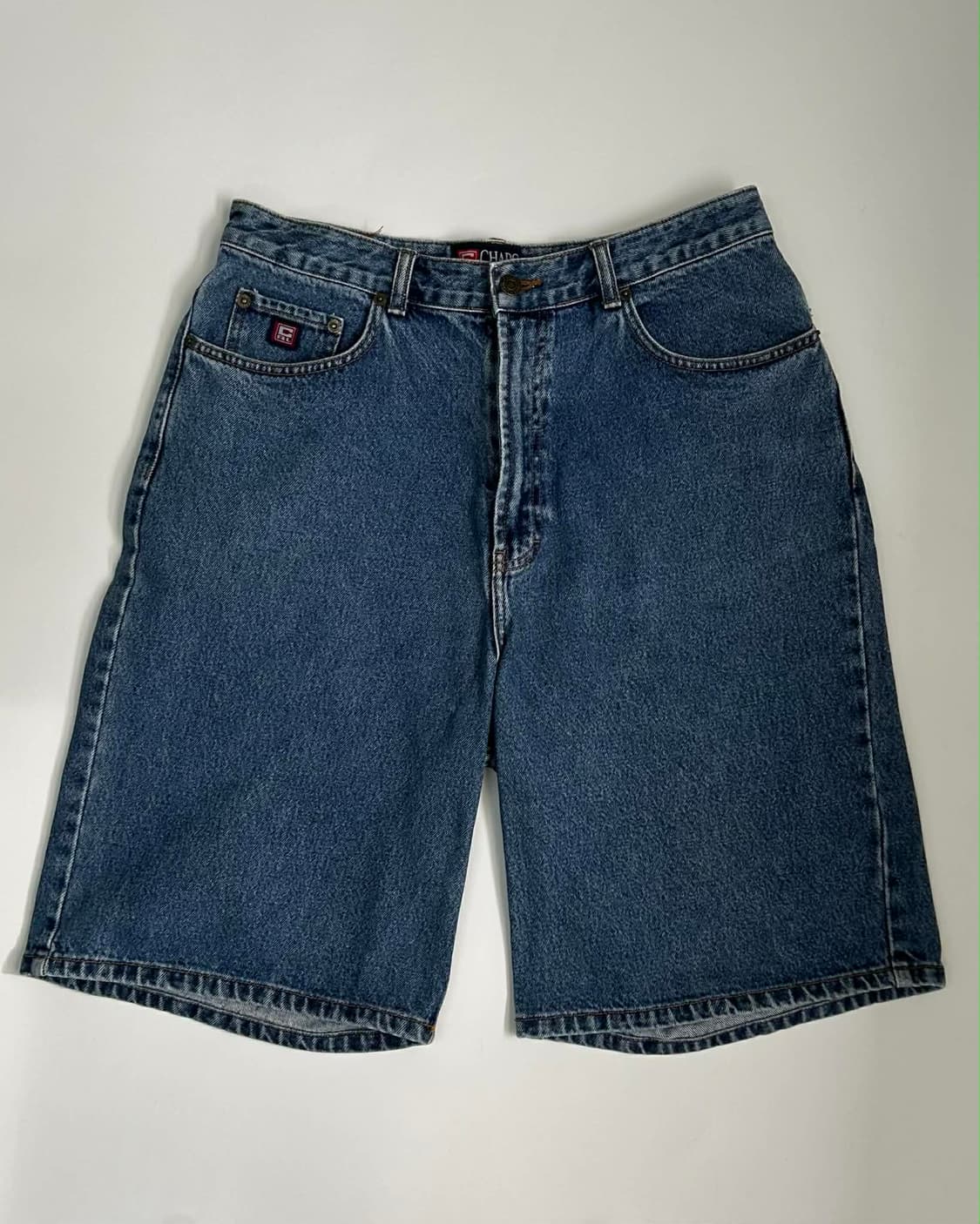 [34] 챕스 랄프로렌 90s 스톤워시 데님 버뮤다 쇼츠 팬츠 상품이미지1