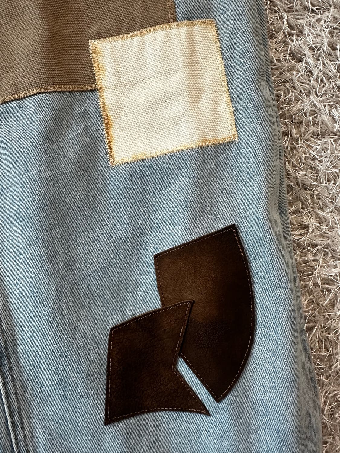 앤더슨 벨 래더코튼 패치 데님 상품이미지3