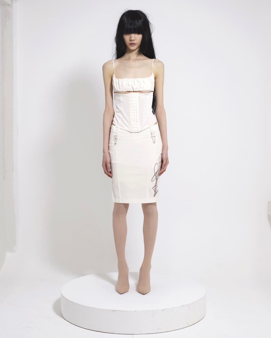 본네 bonnae lace up corset 레이스업 코르셋 아이보리 상품이미지3