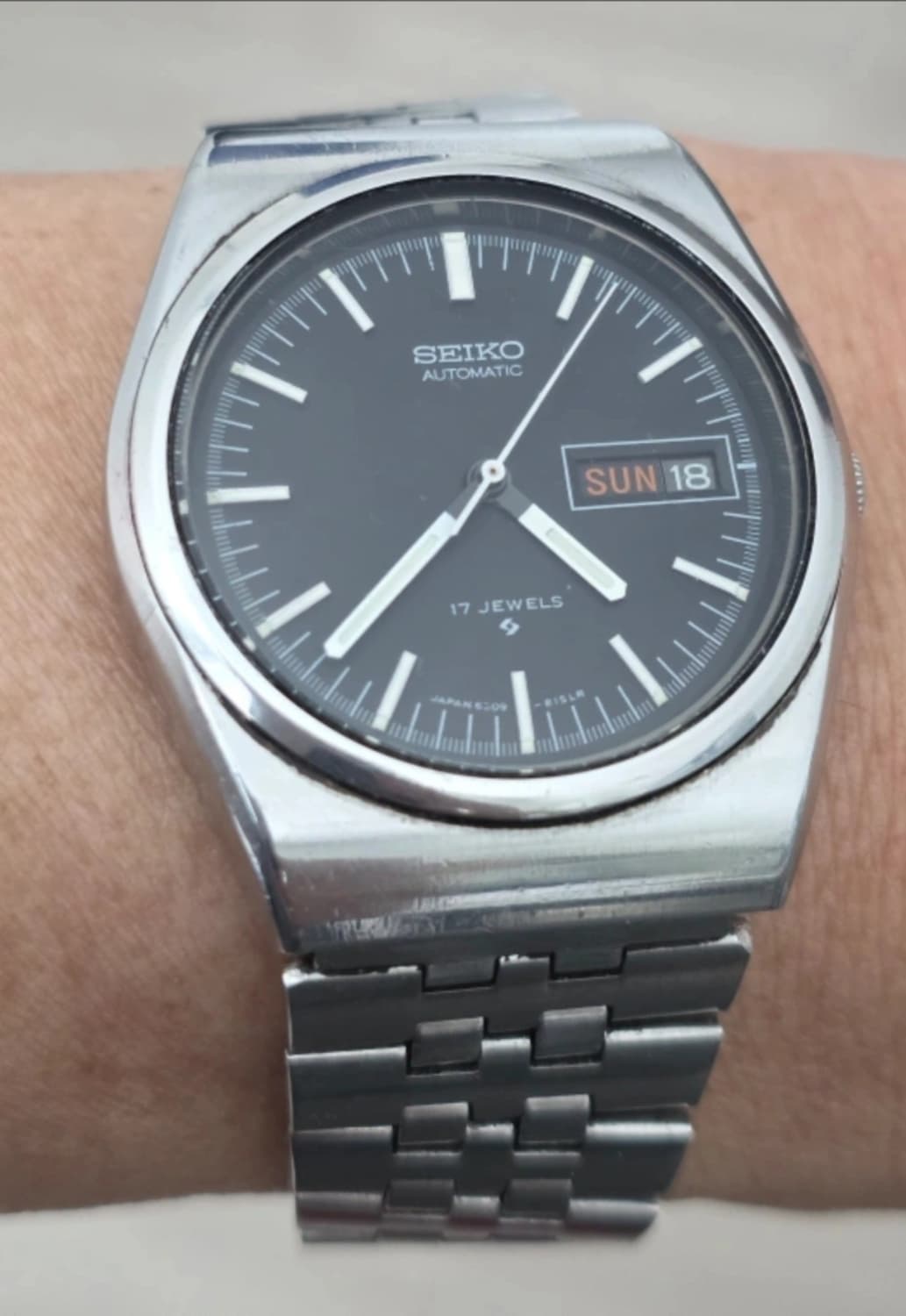 세이코 빈티지 6309-8120 요일.날짜표시 오토메틱 시계.
시간 잘  상품이미지8