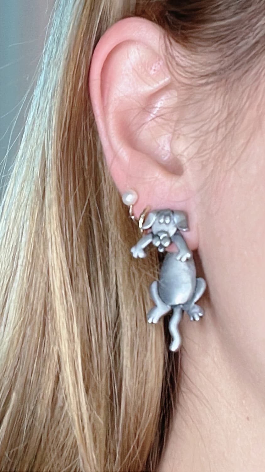 JJ 🐶🐱🐮 Dog Cat Cow Earring Set 상품이미지3