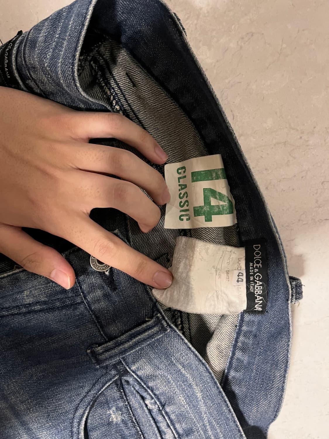 돌체앤가바나 14 클래식 은장 데님 진 상품이미지5