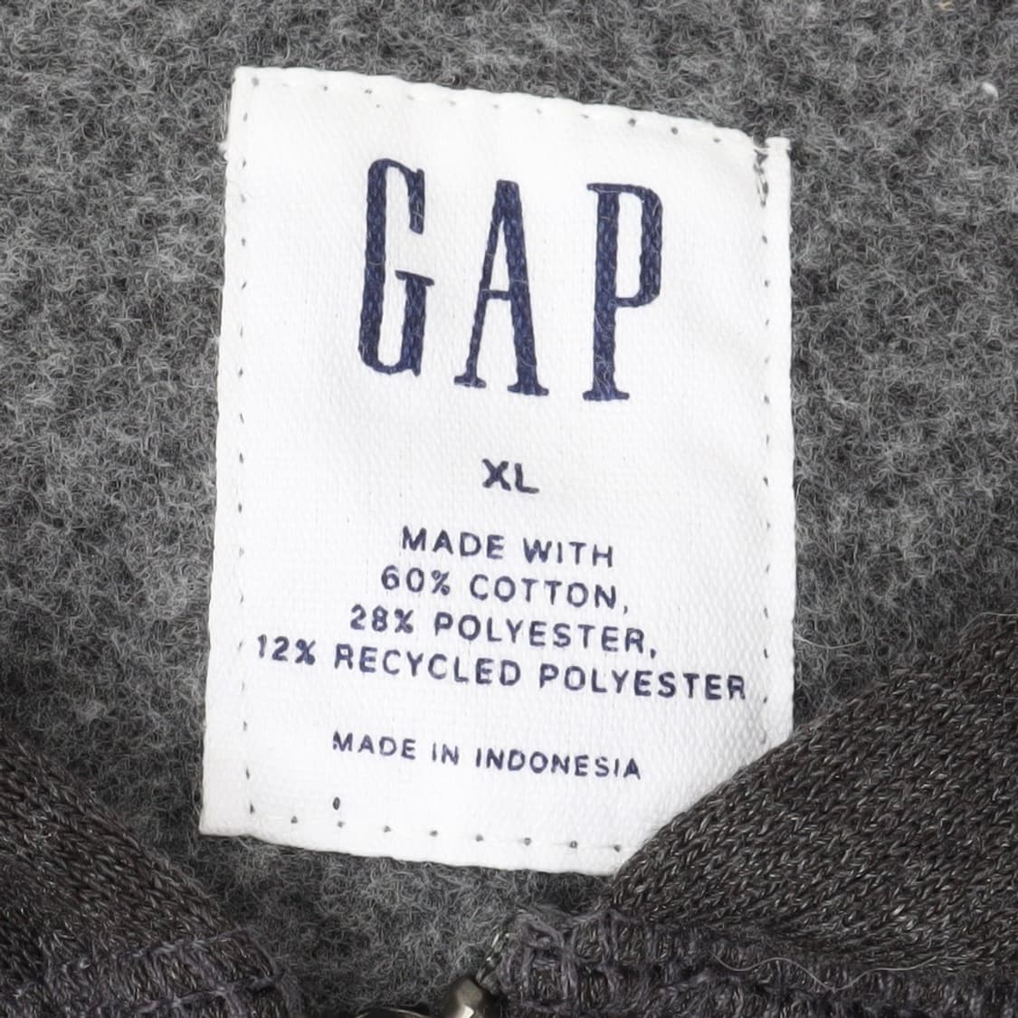 갭 챠콜 아플리케 로고 후드집업 상품이미지8