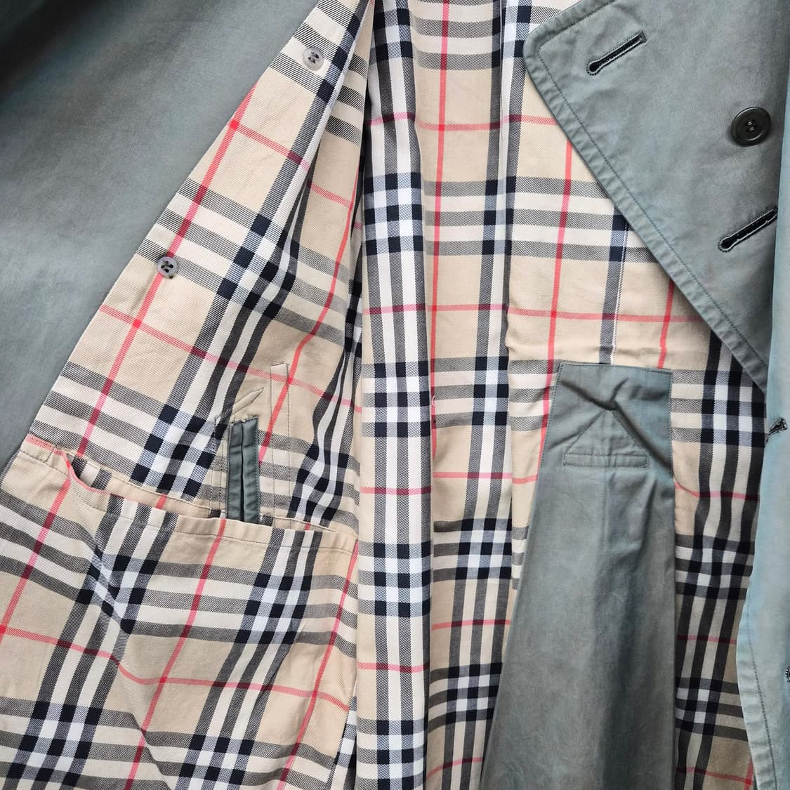 버버리 트렌치 코트 카키색 남녀공용 M 상품이미지5