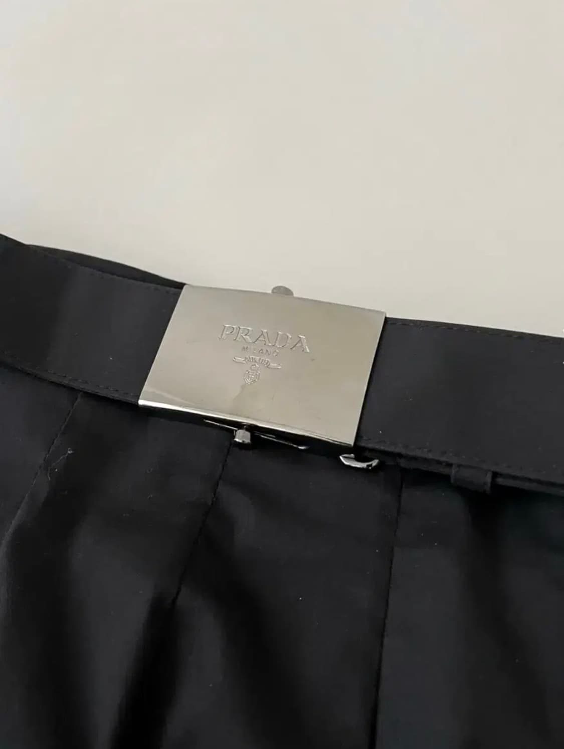 정품 프라다 벨트 나일론 스커트 상품이미지3
