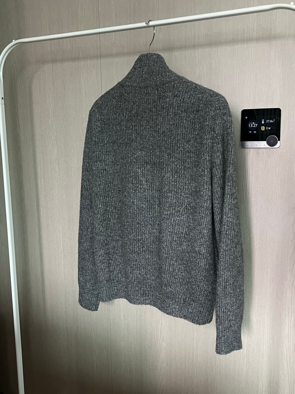 제이리움 본느 알파카 하이넥 집업 니트 가디건 새상품 L사이즈 상품이미지7