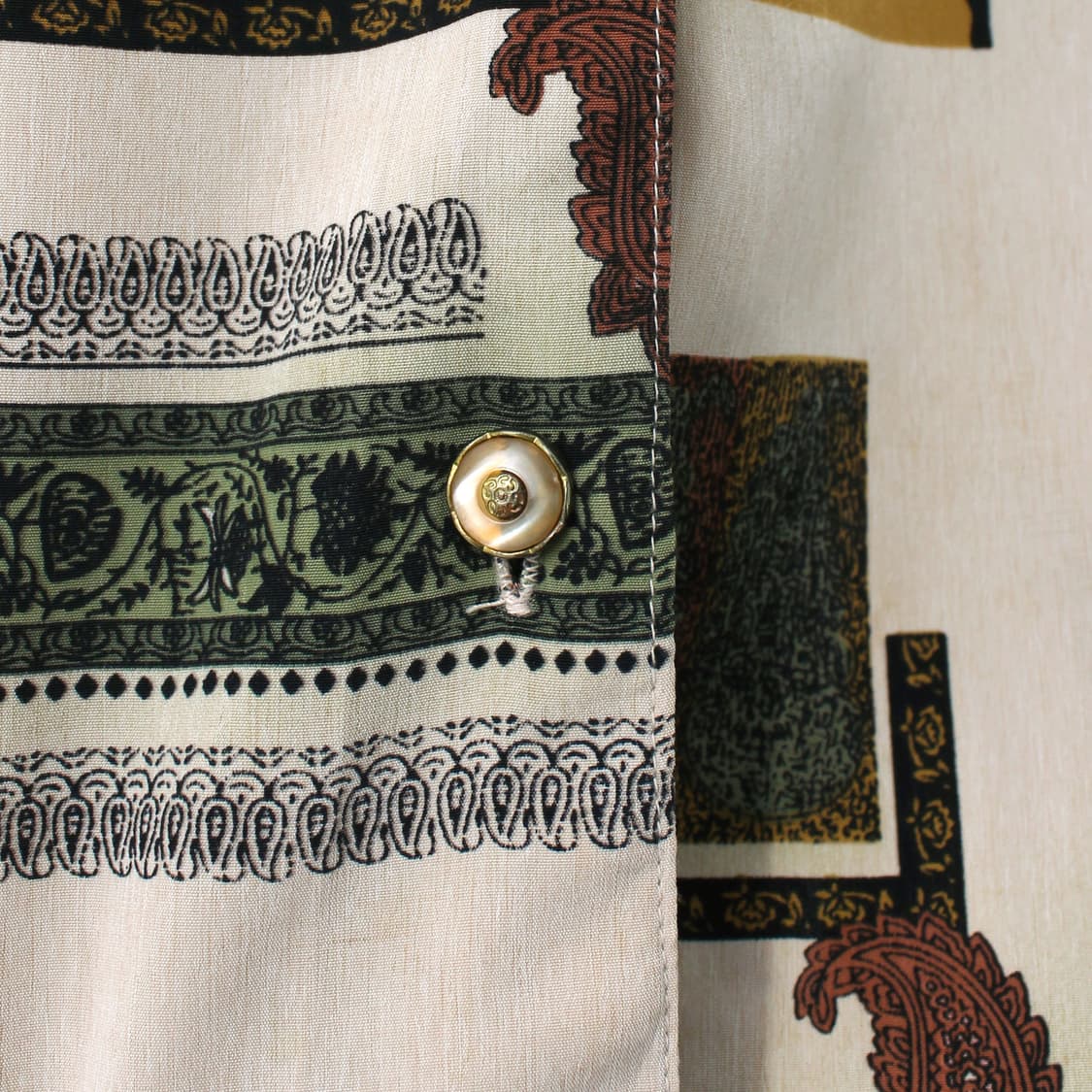  일본 빈티지 페이즐리 패턴 블라우스 상품이미지3