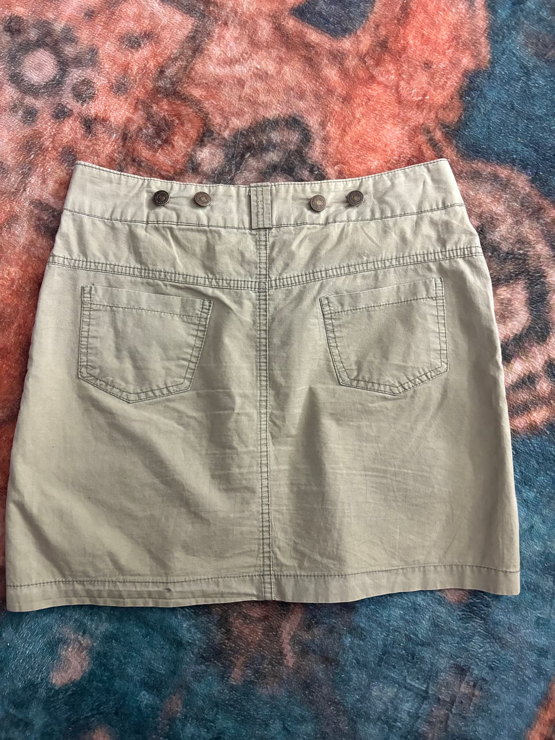 TTF✳️빈티지 밀리터리 셔링 포켓 스커트 상품이미지5