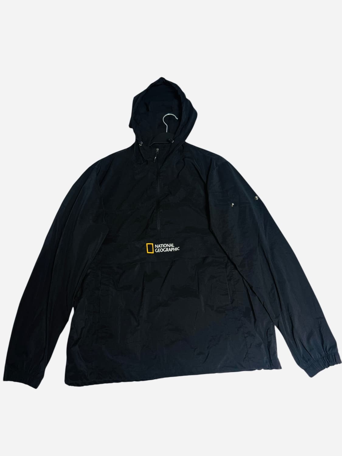 NATIONAL GEOGRAPHIC 오버핏 블랙 아노락 (XL)  상품이미지1