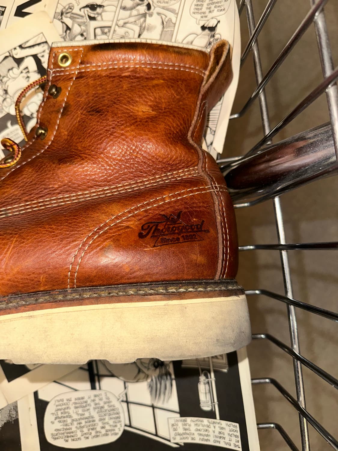 Thorogood USA moc toe leather boots (9) 상품이미지7