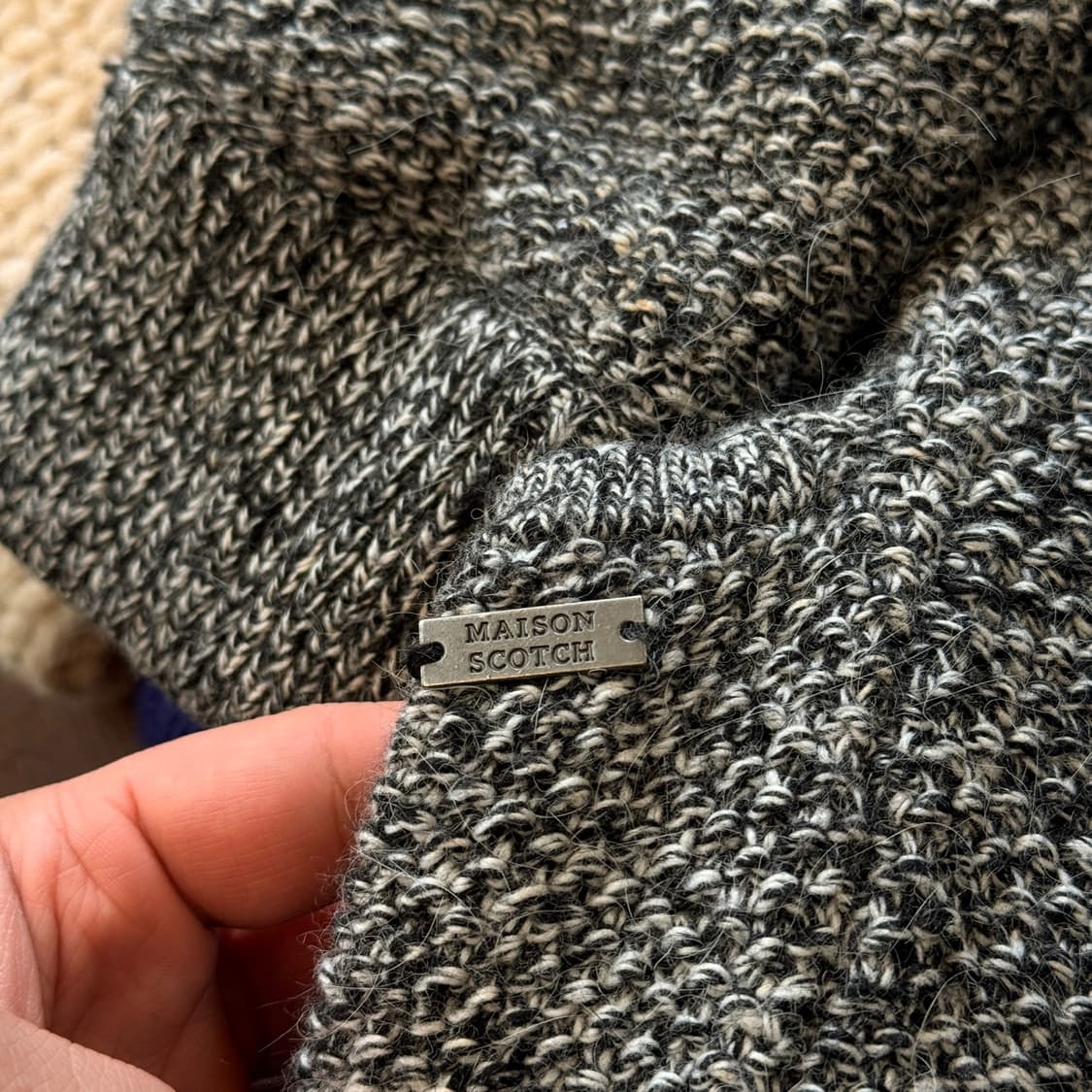 메종 스카치 BY 스카치앤소다 앙고라 혼방 탈부착 후드 코트 상품이미지5