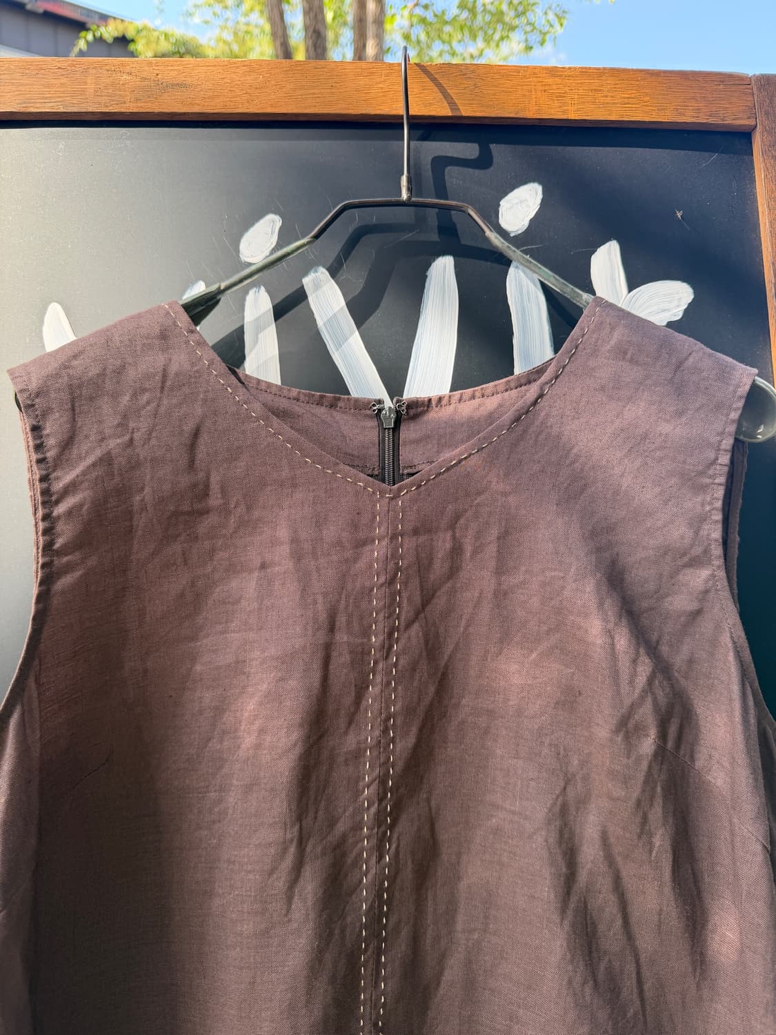 Silk Road Linen Stitch Sleeveless Top 상품이미지3